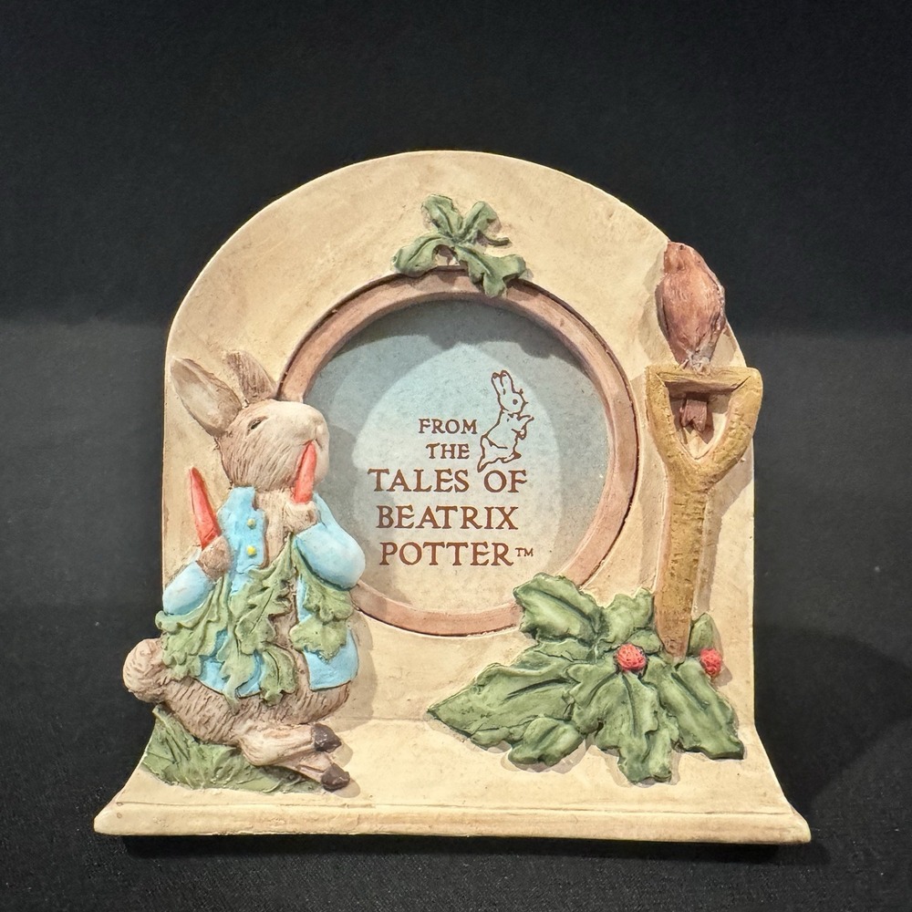 Vtg Frederick Warne (Charpente) Peter Rabbit Arched 3X3 Frame 1996 Garden Bunny